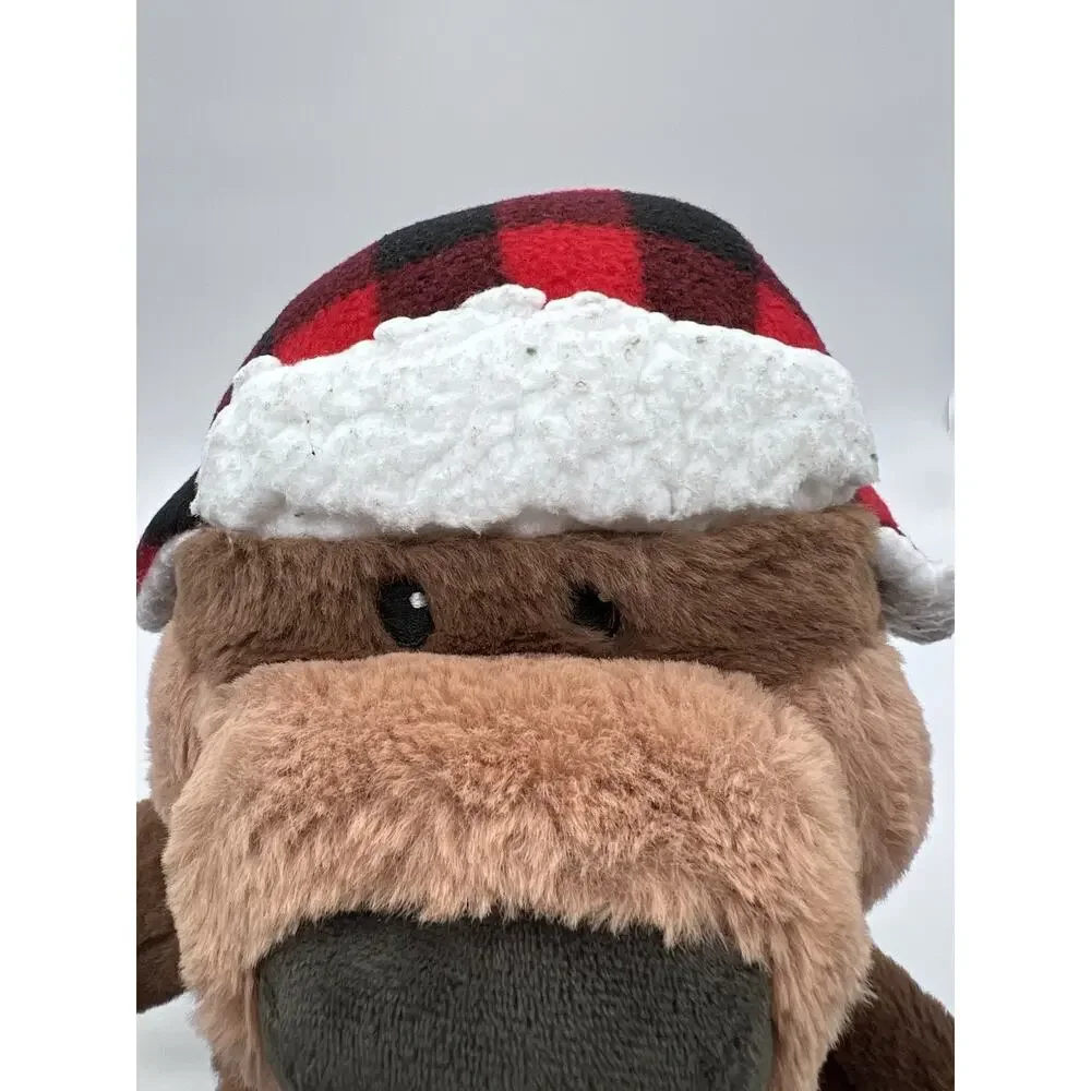 Giggle Scape Beaver Stuffed Animal Plush w/ Red Black Plaid Hat 2025 F440298